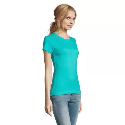 Koszulka damska 190 g/m² Sol's IMPERIAL WOMEN - Niebieski Karaibski (S11502-CB)