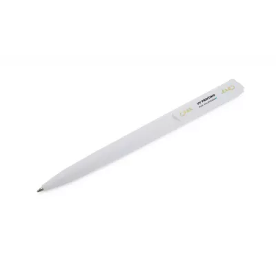 Długopis plastikowy z matową powłoką soft touchALEO - biały (19499-01)