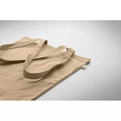 Torba z bawełny z recyklingu 140 g/m² VIVEKA COLOUR - Khaki (MO2302-39)
