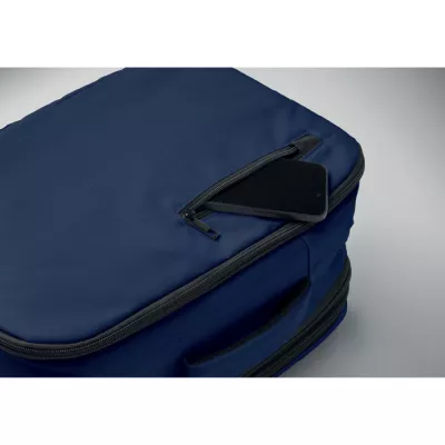 Plecak kabinowy z RPET na laptop 15" FLYSAFE - Niebieski (MO2840-04)