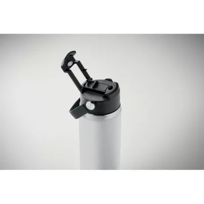 Butelka termiczna ze słomką 500 ml SUMA GRIP - Bialy (MO2775-06)