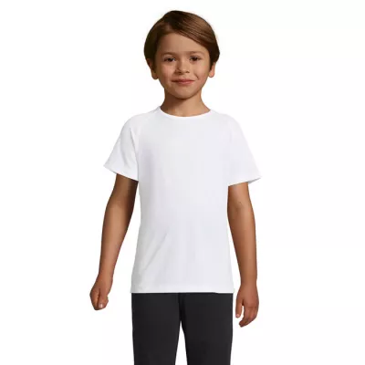 Koszulka sportowa dziecięca 140 g/m² Sol's SPORTY KIDS - Bialy (S01166-WH)