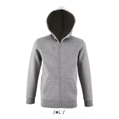 Bluza dziecięca z kapturem 260 g/m² Sol's STONE KIDS - Szary Melanż 2 (S02092-GY)