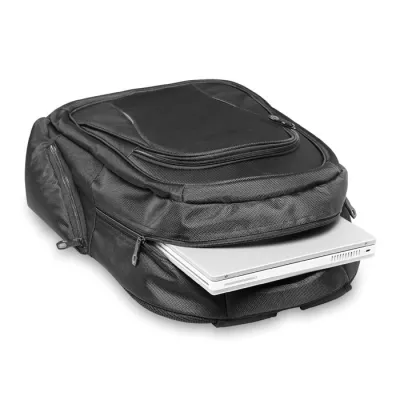 Torba na laptopa 15" z poliestru 1680D MACAU - Czarny (MO8399-03)