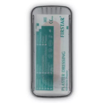 Pudełko z 5 plastrami z polietylenu (56 × 18 mm) - czarny (LT90320-N0002)