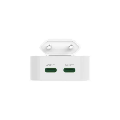 Składana ładowarka ścienna 40W Hama - biały (VH021-02)