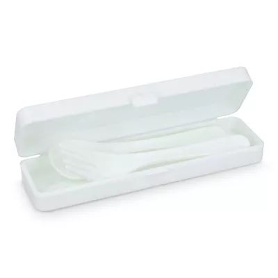 Zestaw sztućców PP - biały (LT90401-N0001)