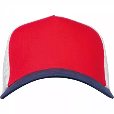 Czapka z daszkiem bawełniana 5 paneli CrisMa 290 g/m2 TREVOR - czerwony (5391905)