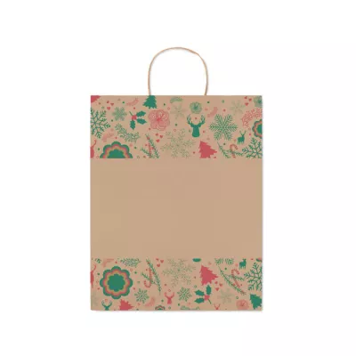Torba prezentowa papierowa duża 90 g/m² BAO LARGE - Bezowy (CX1520-13)
