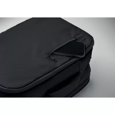 Plecak kabinowy z RPET na laptop 15" FLYSAFE - Czarny (MO2840-03)