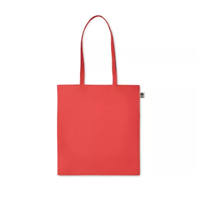 Torba z bawełny organicznej 140 g/m² ZIMDE COLOUR - Czerwony (MO6189-05)