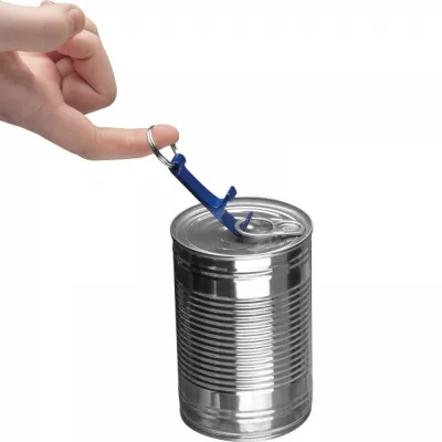 Brelok metalowy otwieracz do butelek ADRIANO - niebieski (8232504)