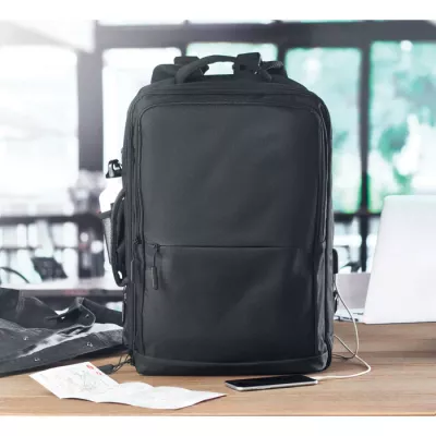 Plecak modułowy RPET 600D SOPHIS - Czarny (MO6901-03)