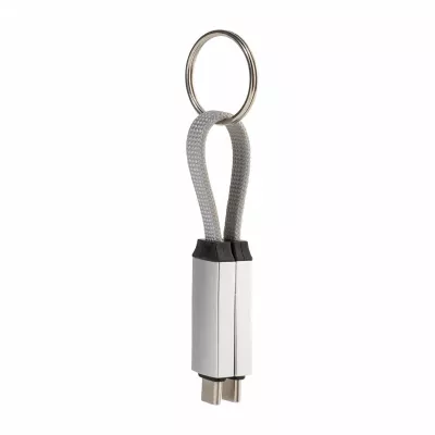 Keycab přívěsek na klíče 60W kabel USB-C - srebrny (AP864151-21)