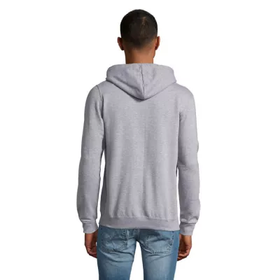Bluza unisex z kapturem rozpinana 260 g/m² Sol's STONE - Szary Melanż 2 (S01714-GY)