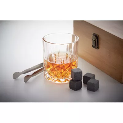 Zestaw do whisky z 2 szklankami 300 ml INVERNESS - Drewna (MO9941-40)