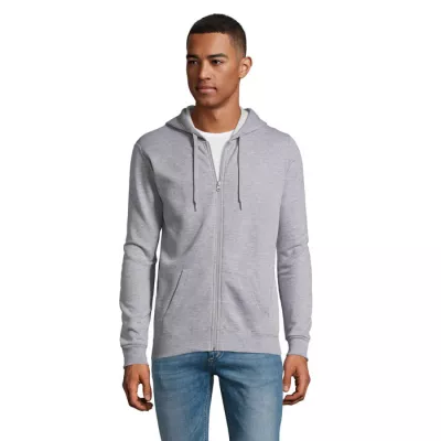 Bluza unisex z kapturem rozpinana 260 g/m² Sol's STONE - Szary Melanż 2 (S01714-GY)
