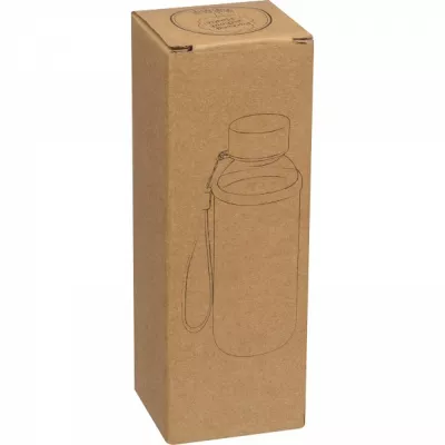 Butelka szklana z pokrowcem 300 ml LOTTE - biały (6098506)