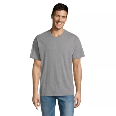 Koszulka męska V-neck 150 g/m² Sol's VICTORY - Szary Melanż (S11150-GM)