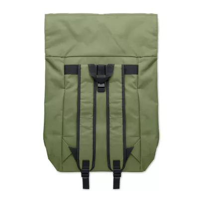 Plecak rolltop na laptop 15" z poliestru 600D IREA - Zieleń Wojskowa (MO2170-49)