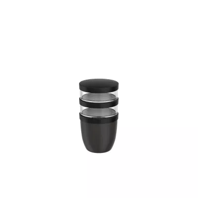 Mepal Ellipse 3-częściowy izolowany pojemnik na lunch o pojemności 500 ml + 2 x 200 ml - Czarny (11314390)