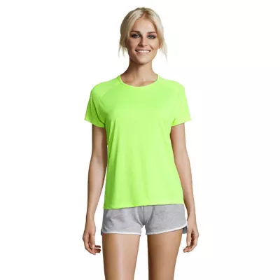 Koszulka sportowa damska 140 g/m² Sol's SPORTY WOMEN - Neon Yellow (S01159-NE)