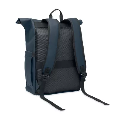 Plecak rolltop na laptop RPET 600D BANGKOK ROLL - Niebieski (MO2643-04)