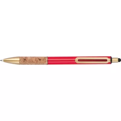 Długopis metalowy touch pen CAPRI - czerwony (369005)