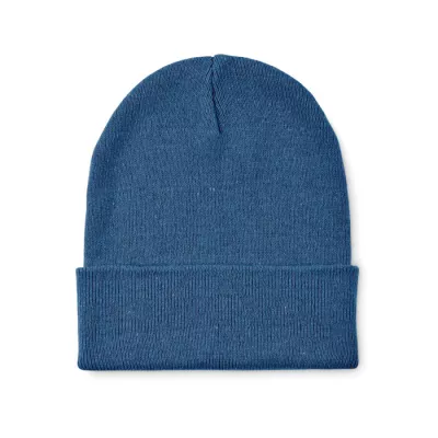 Czapka zimowa unisex z mankietem BEANIX - Niebieski (MO2705-04)