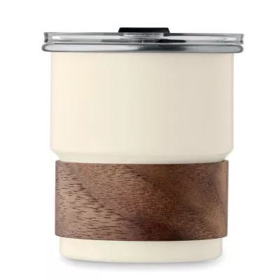 Kubek stalowy ze słomką 260 ml MATE - Bezowy (MO2423-13)