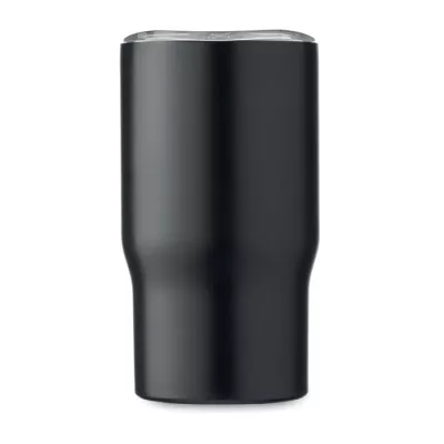 Kubek termiczny ze stali z recyklingu 350 ml TUMBOO - Czarny (MO2499-03)