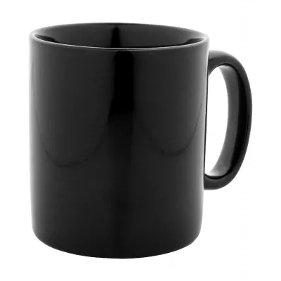 Kolomu kolorowy ceramiczny kubek - czarny (AP800117-10)