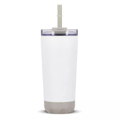 Kubek termiczny InSideOut ze stali nierdzewnej o podwójnych ściankach, 600 ml - biały (LT57017-N0001)