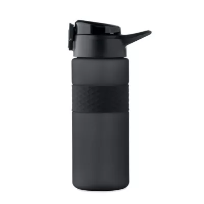 Butelka z RPET ze słomką 700 ml ISJFORDEN - Czarny (MO2755-03)