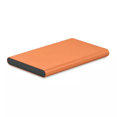 Powerbank płaski 4000 mAh aluminiowy POWERFLAT C - Pomaranczowy (MO6825-10)