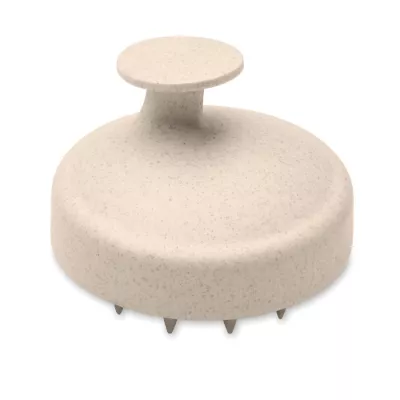 Szczotka do masażu głowy z silikonowym włosiem MASSAGE - Bezowy (MO3164-13)