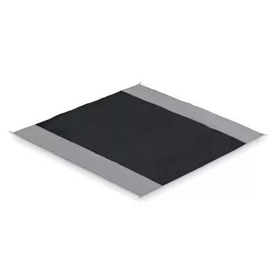 Mata plażowa duża z poliestru 200x210 cm NOSAND - Czarny (MO2882-03)