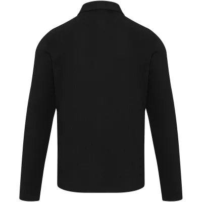 Apollo koszulka polo z długim rękawem, uniseks - Czarny (39550-BLACK)