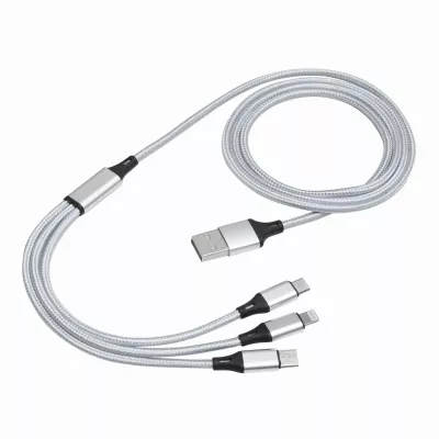 Kabel do ładowania CHARGE DISTANCE - srebrny (56-1107381)