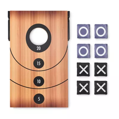 Gra cornhole i kółko i krzyżyk z MDF BAGGY - Drewna (MO6427-40)