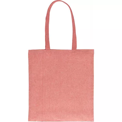 Torba bawełniana z recyklingu z długimi uszami 140 g/m2 LAMBERTO - czerwony (6235805)