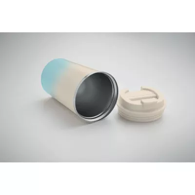 Kubek termiczny stalowy 350 ml BRACE GRADIENT - Baby Blue (MO2885-66)