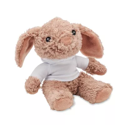 Pluszowy królik w bluzie z kapturem BUNNY - Bialy (MO2121-06)