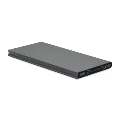 Powerbank 8000 mAh aluminiowy POWERFLAT8C - Tytanowy (MO2340-18)