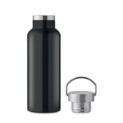Butelka termiczna z recyklingu 500 ml FLORENCE - Czarny (MO2107-03)