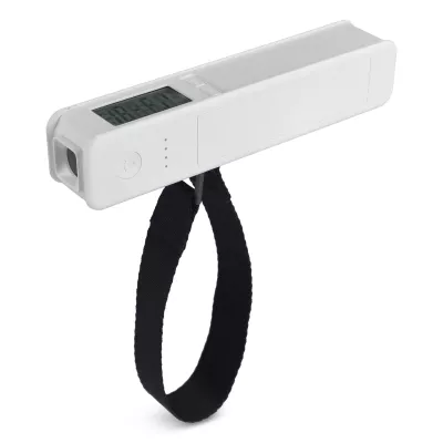 Powerbank 5 w 1 - waga samochodowa - latarka - linijka - miernik temperatury - biały (LT95563-N0001)