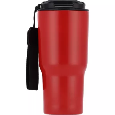 Kubek termiczny 550 ml ze stali z recyklingu DANA - czerwony (8523905)