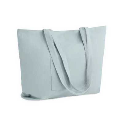 Torba sztruksowa duża z zamkiem 220 g/m² CORDY G - Baby Blue (MO2875-66)