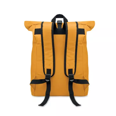 Plecak rolltop na laptop 15" z poliestru 600D IREA - Ochre (MO2170-78)
