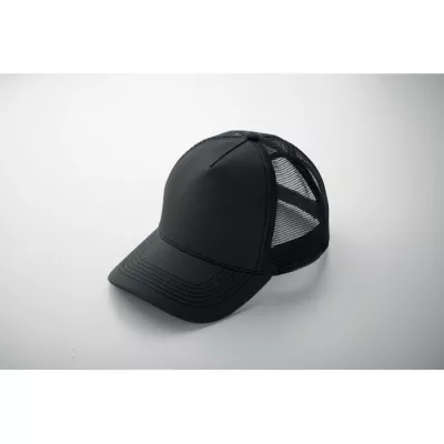 Czapka z daszkiem trucker bawełniana 250 g/m² BLIST - Czarny (MO2986-03)